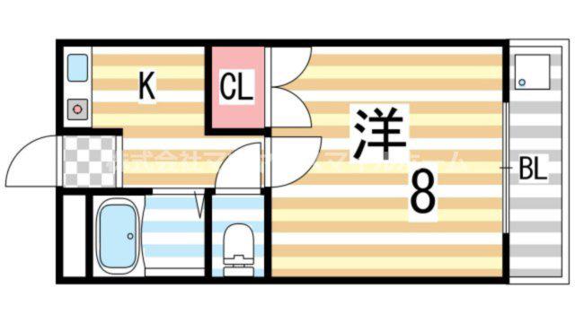 サニーコート一番館(1K/2階)の間取り写真