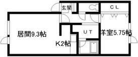 アストランティア(1LDK/1階)の間取り写真