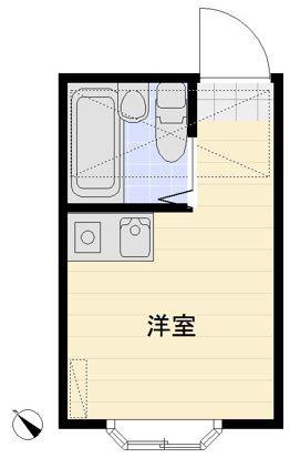 ピアフロント松戸I(ワンルーム/2階)の間取り写真