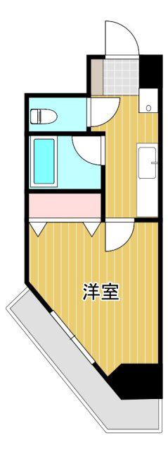 アルファビル(1K/5階)の間取り写真