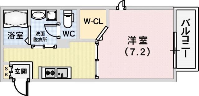 ブルーメゾンII(1K/1階)の間取り写真