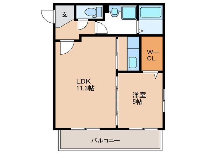レスピーザIII(1LDK/3階)の間取り写真