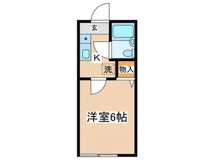 MAISON・COLINA(ワンルーム/1階)の間取り写真