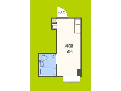 ラパンジール本田II(ワンルーム/9階)の間取り写真