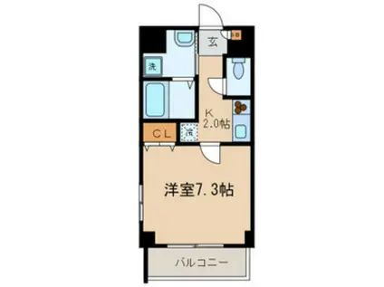 LUCE BUNKYO(1K/1階)の間取り写真