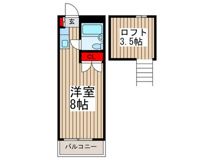 パールシティアサヒ 2階階 間取り