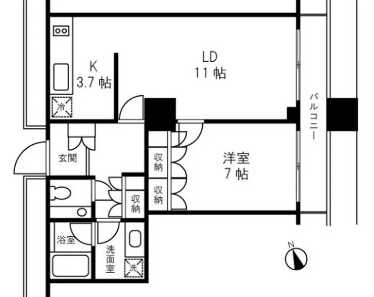 グランパークハイツ 5階階 間取り