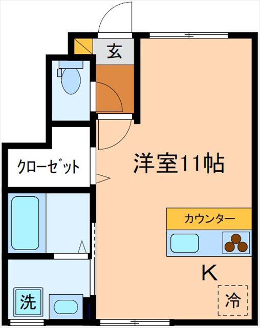 AO丸の内(ワンルーム/1階)の間取り写真