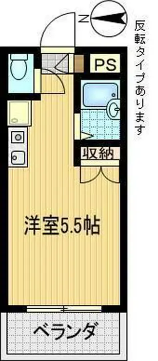 サンハイツ堀之内E 3階階 間取り