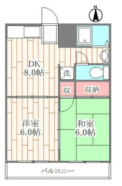 諏訪ハイム9 1階階 間取り