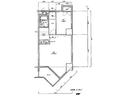 荘苑泉(1LDK/6階)の間取り写真