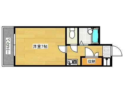 MS LEA KOUGOMINAMI(1K/1階)の間取り写真