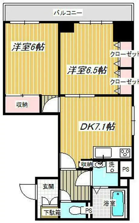 グランウフ保坂 4階階 間取り