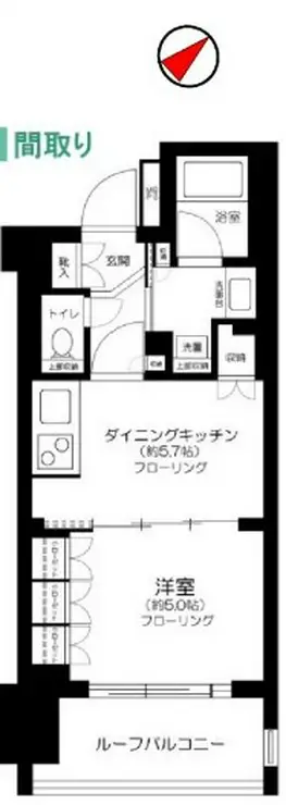 ライオンズアイル赤坂 2階階 間取り