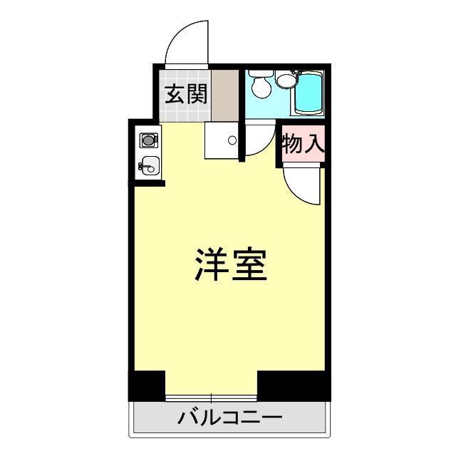 トワムール21(ワンルーム/6階)の間取り写真