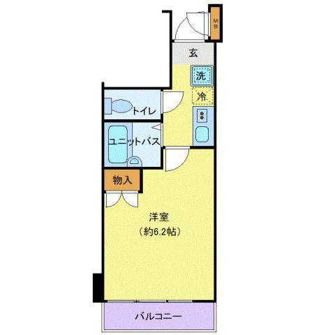アイショウプラザ北五番丁(1K/6階)の間取り写真