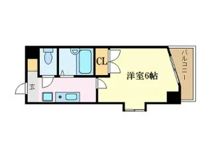 シティライフ名駅(1K/2階)の間取り写真