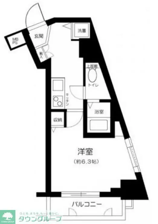 エクセリア旗の台 3階階 間取り