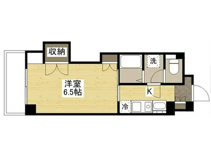 KSB 祇園(1K/4階)の間取り写真