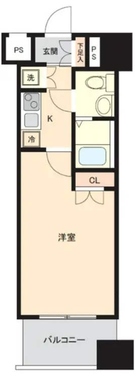ヴィーダ・スカイコート品川 4階階 間取り