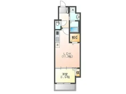 GRAND SOLEIL大須白川(1LDK/10階)の間取り写真