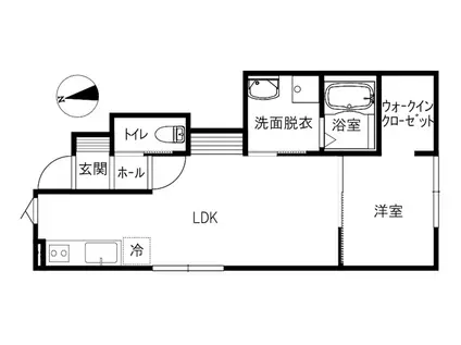 MA MAISON新庄(1LDK/1階)の間取り写真