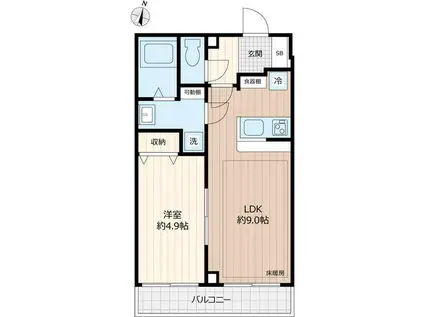 ピアコートTM上石神井 弐番館(1LDK/3階)の間取り写真