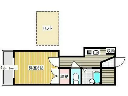 パレス原尾島(1K/1階)の間取り写真