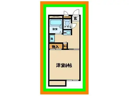 レオパレスT.HOUSE(1K/2階)の間取り写真