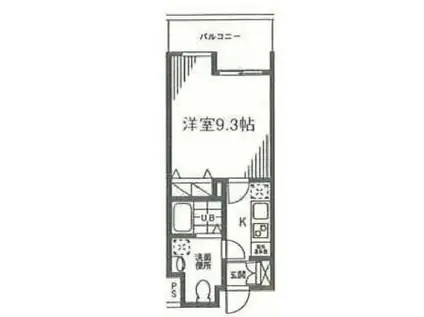 ブリッサ芦花公園(1K/3階)の間取り写真