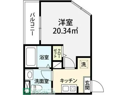 チェルシークロイスターズ(1K/1階)の間取り写真