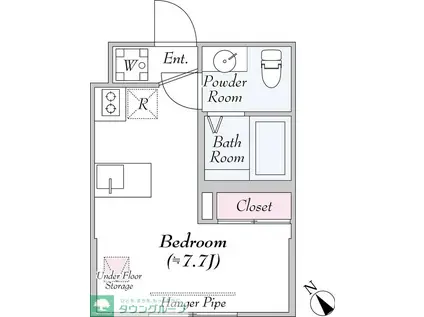 ABIETE FIVE(ワンルーム/1階)の間取り写真