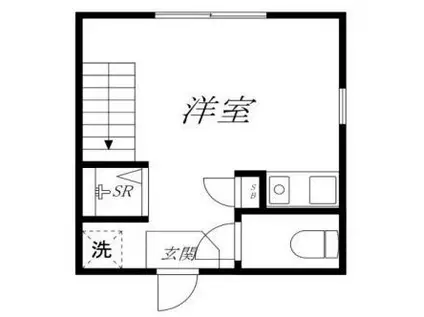FIORE I(ワンルーム/1階)の間取り写真