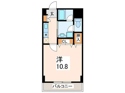 アサヒ駅前ビル(1K/5階)の間取り写真