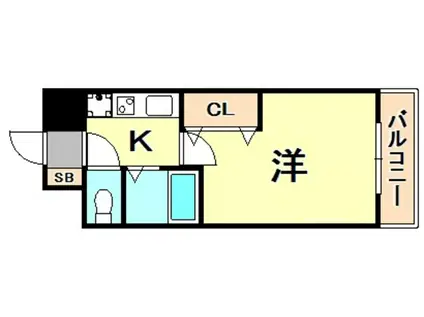 エスリード三宮フラワーロード(1K/5階)の間取り写真
