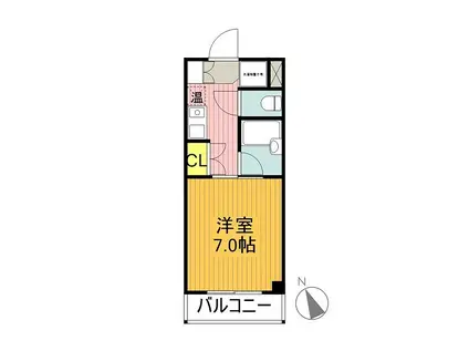 シーズンコート塩釜駅前(1K/6階)の間取り写真