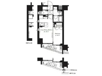 フレンシア椎名町(1LDK/4階)の間取り写真