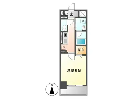 ル・ソレイユ(1K/3階)の間取り写真