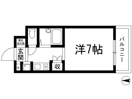 センチュリーショウエイ3 合格前予約受付中(1K/3階)の間取り写真