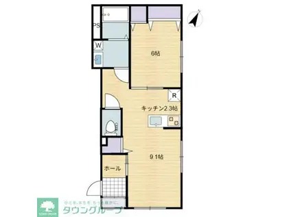 カシェット・デ・ミリカ(1LDK/1階)の間取り写真