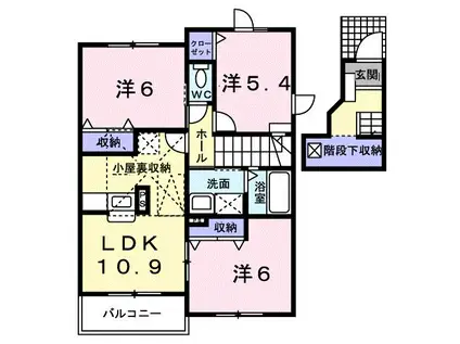 セルカ・エスタシオンB(3LDK/2階)の間取り写真