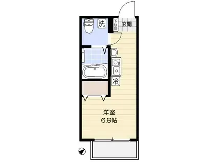 コモドスタイル大塚(ワンルーム/2階)の間取り写真