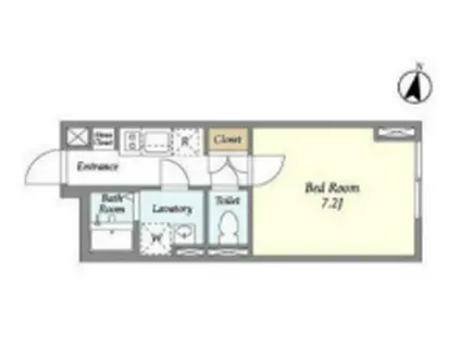 コンフォリア本駒込一丁目(1K/4階)の間取り写真