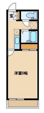 レオネクストハーベストハウスII(1K/1階)の間取り写真