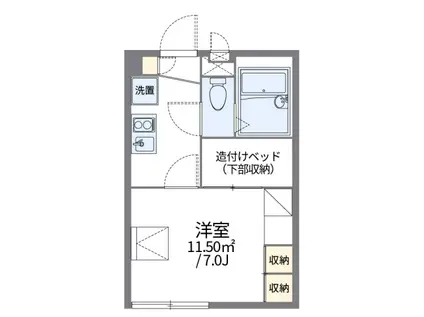 HINODE(1K/2階)の間取り写真