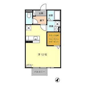 マルカート松阪(ワンルーム/2階)の間取り写真