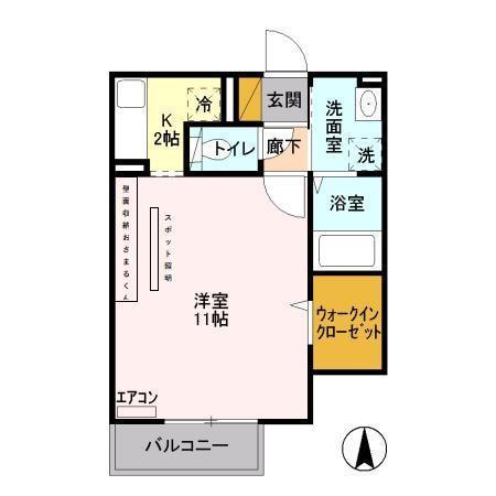 コトータカイチ(1K/1階)の間取り写真
