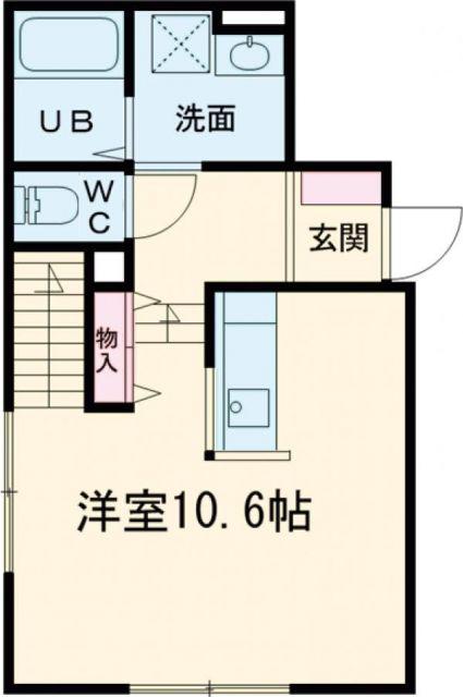 SUMICLO III(1K/2階)の間取り写真