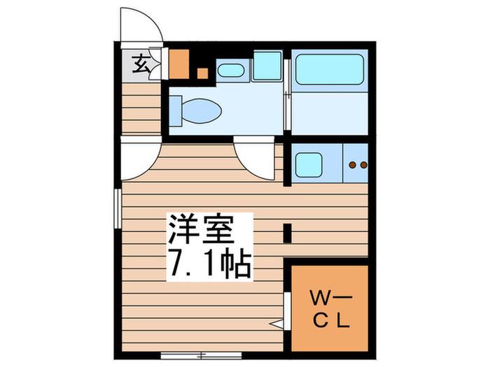 BRANCHE車道(ワンルーム/4階)の間取り写真