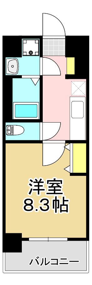 レジェンド則松(1LDK/5階)の間取り写真